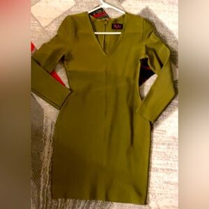 Green bandage dress